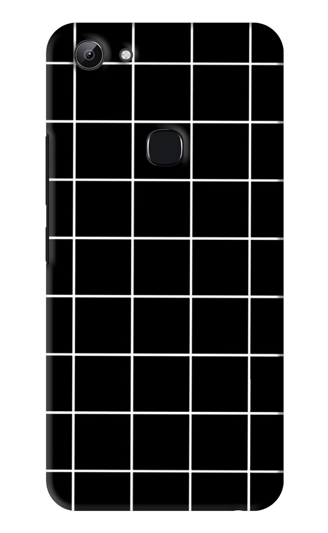 White Grid Vivo Y83 Back Skin Wrap