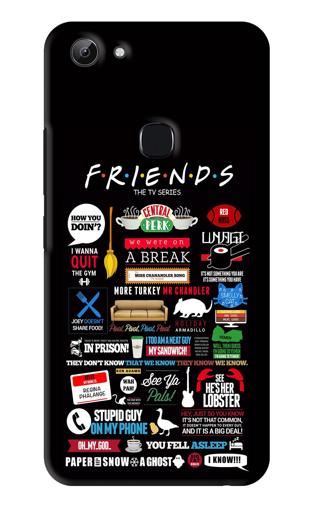 FRIENDS Vivo Y83 Back Skin Wrap