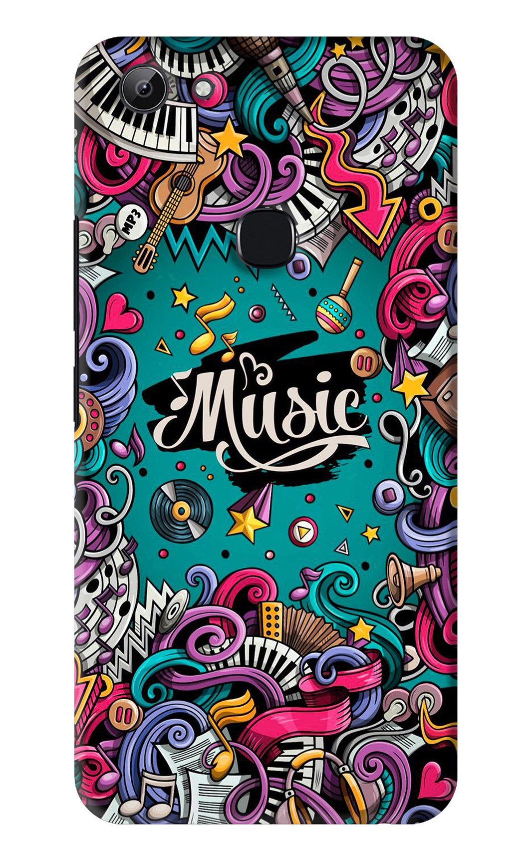 Music Graffiti Vivo Y83 Back Skin Wrap