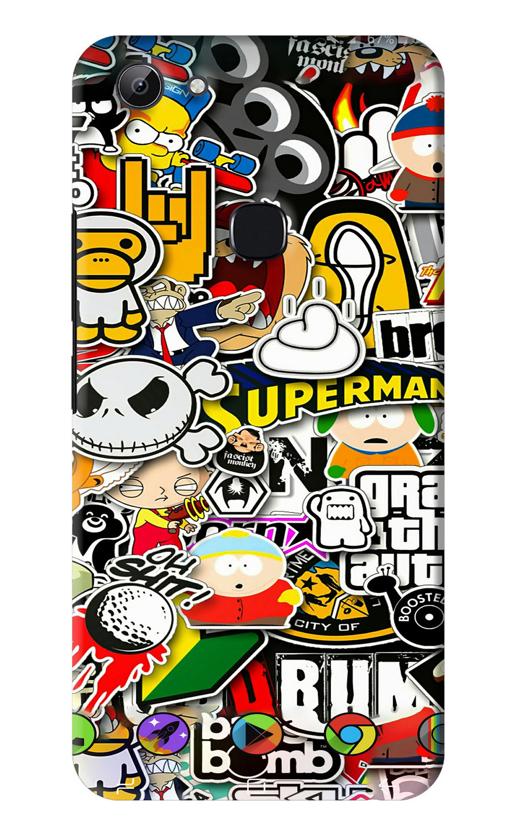 Sticker Bomb Vivo Y83 Back Skin Wrap