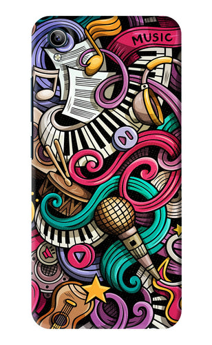 Music Abstract Vivo Y91i Back Skin Wrap