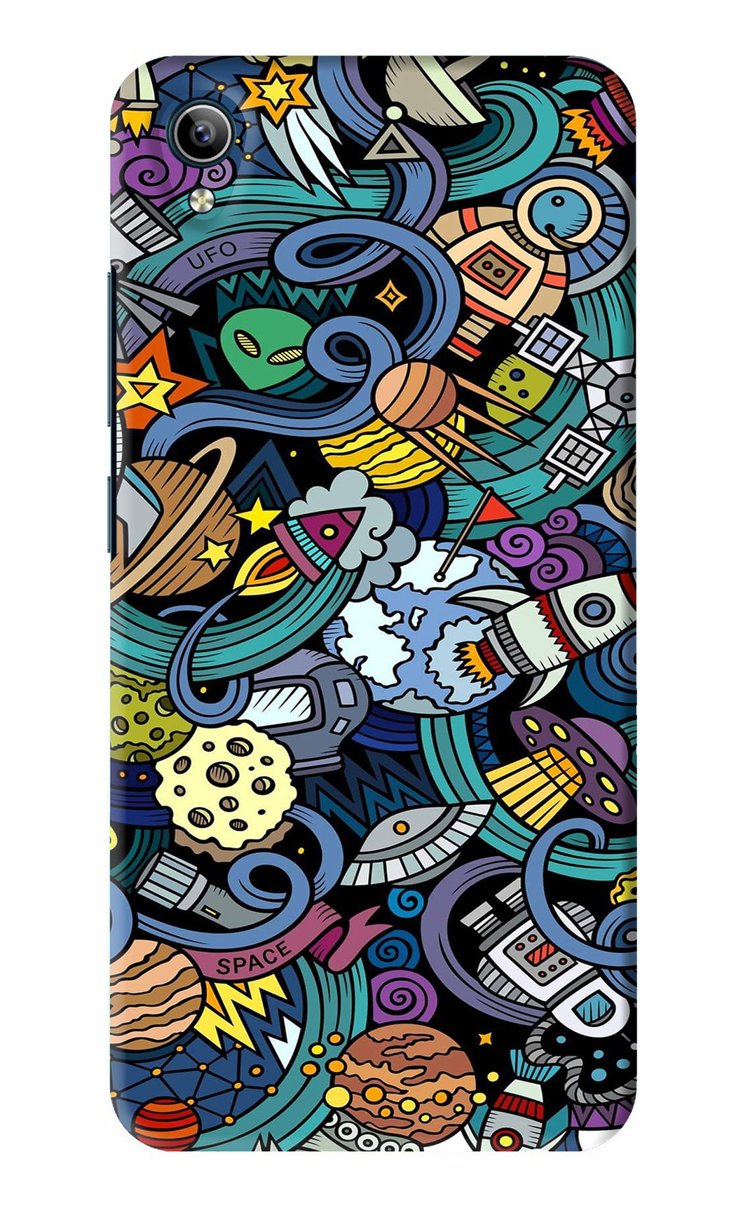 Space Abstract Vivo Y91i Back Skin Wrap