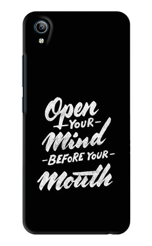 Open Your Mind Before Your Mouth Vivo Y91i Back Skin Wrap