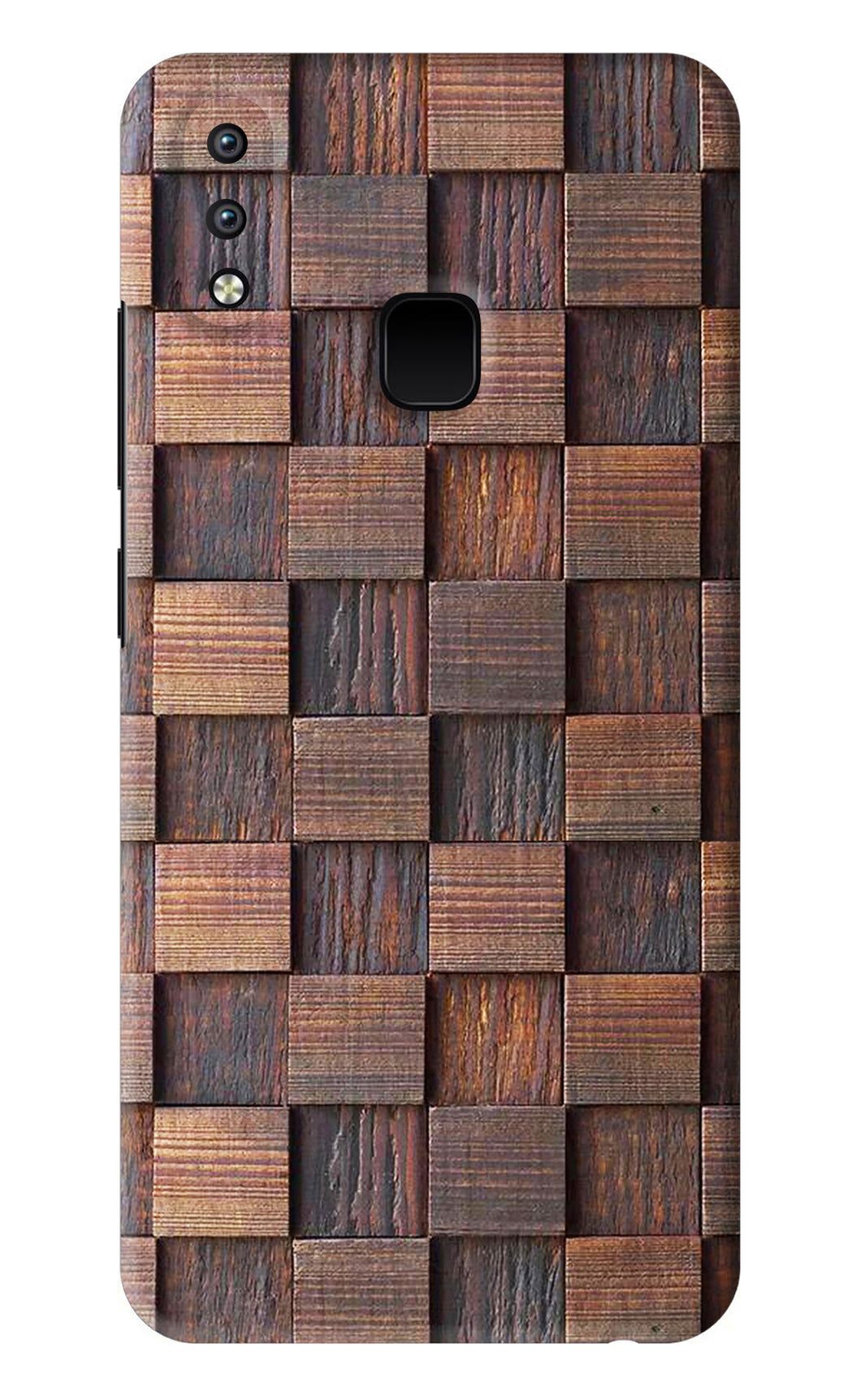 Wooden Cube Design Vivo Y93 Back Skin Wrap