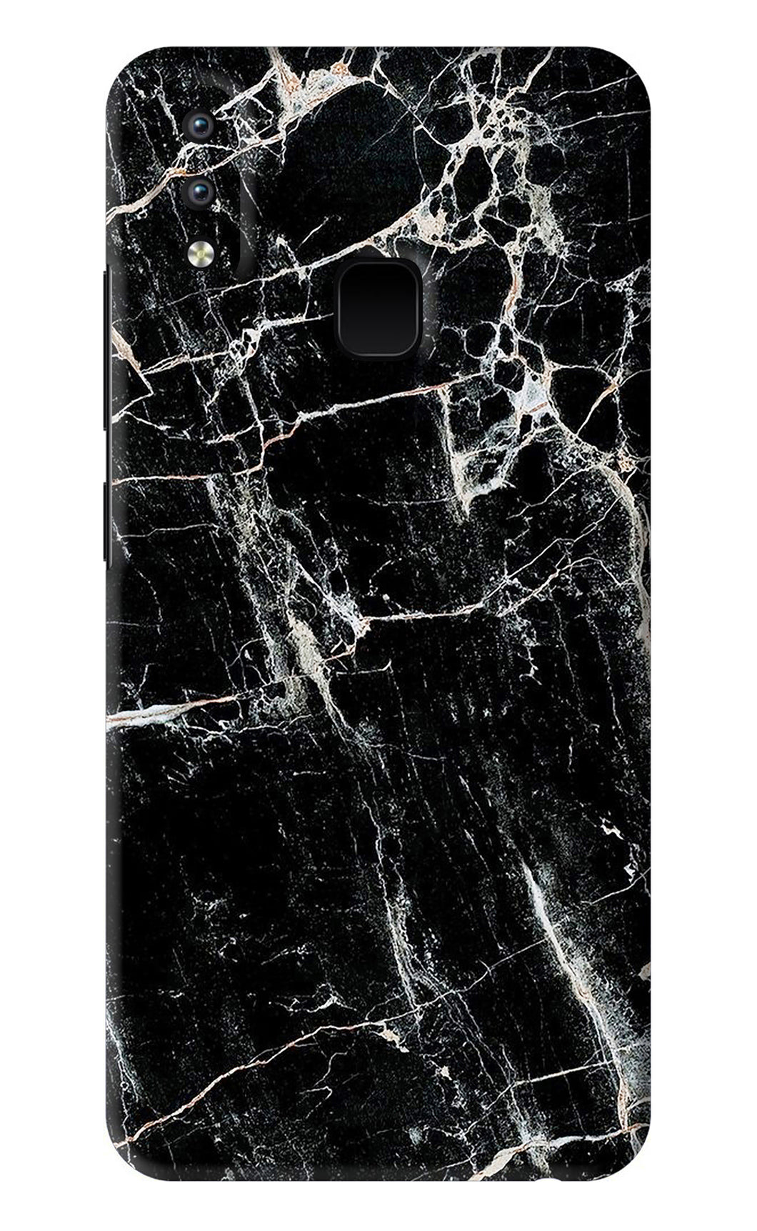 Black Marble Texture 1 Vivo Y93 Back Skin Wrap