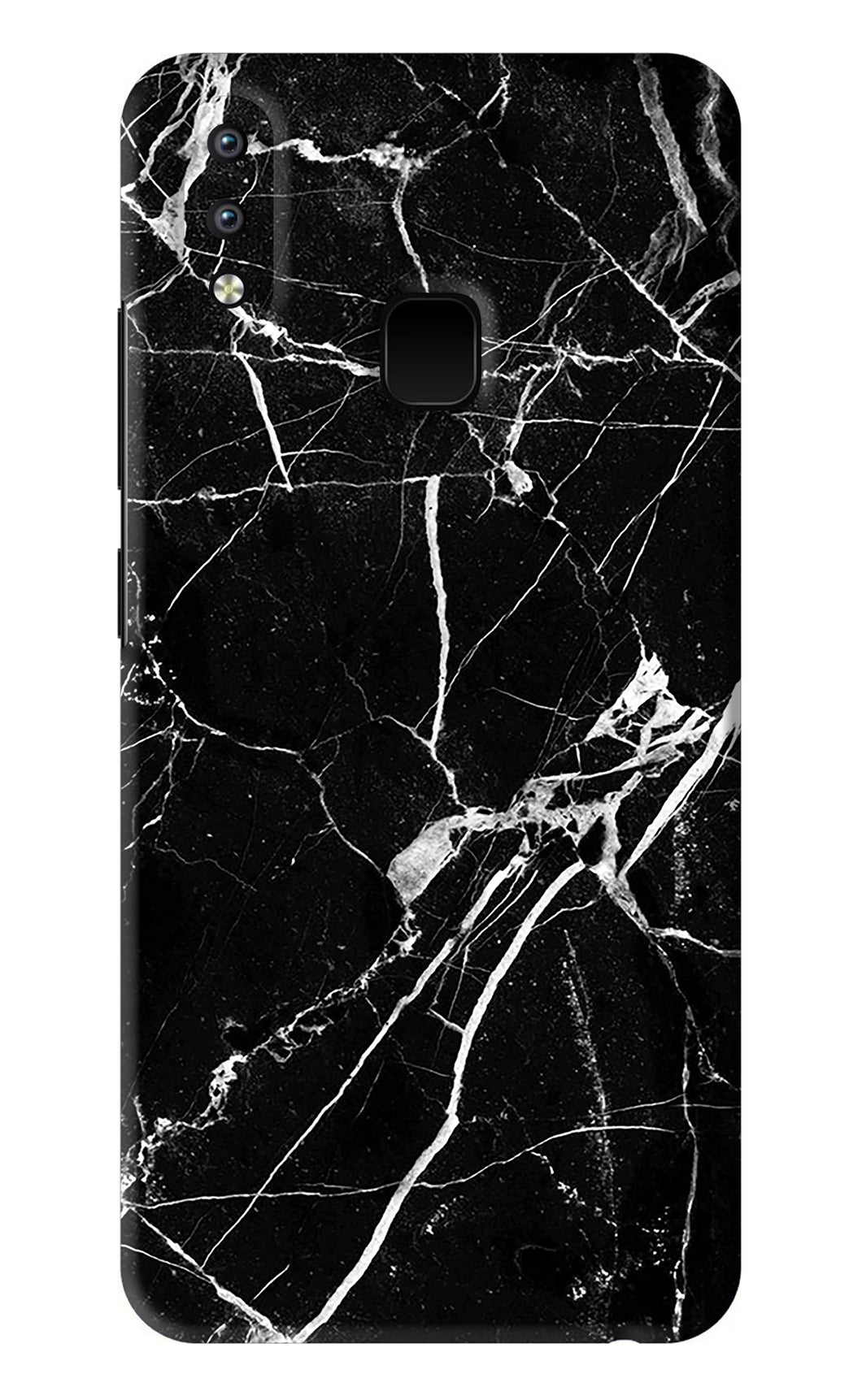 Black Marble Texture 2 Vivo Y93 Back Skin Wrap