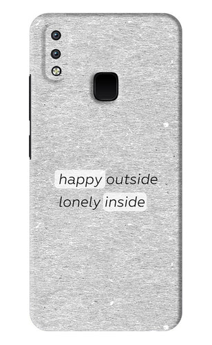 Happy Outside Lonely Inside Vivo Y93 Back Skin Wrap