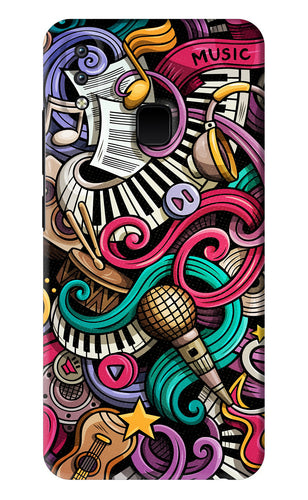 Music Abstract Vivo Y93 Back Skin Wrap