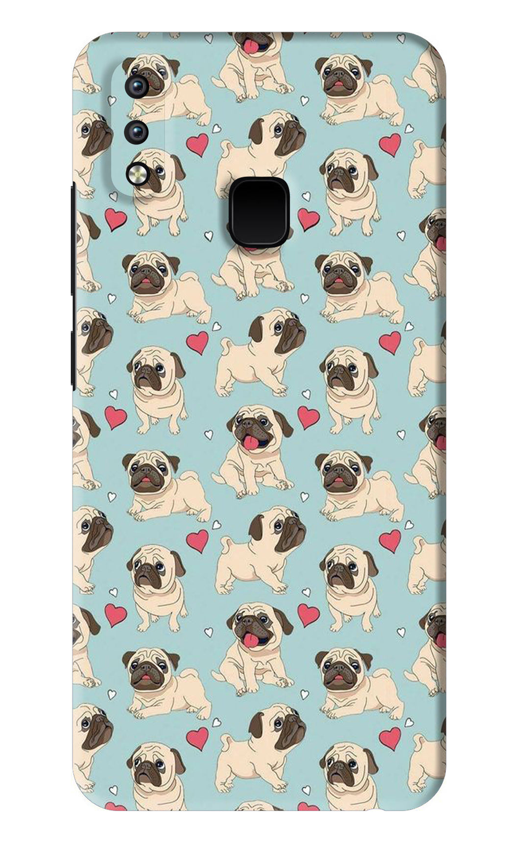 Pug Dog Vivo Y93 Back Skin Wrap