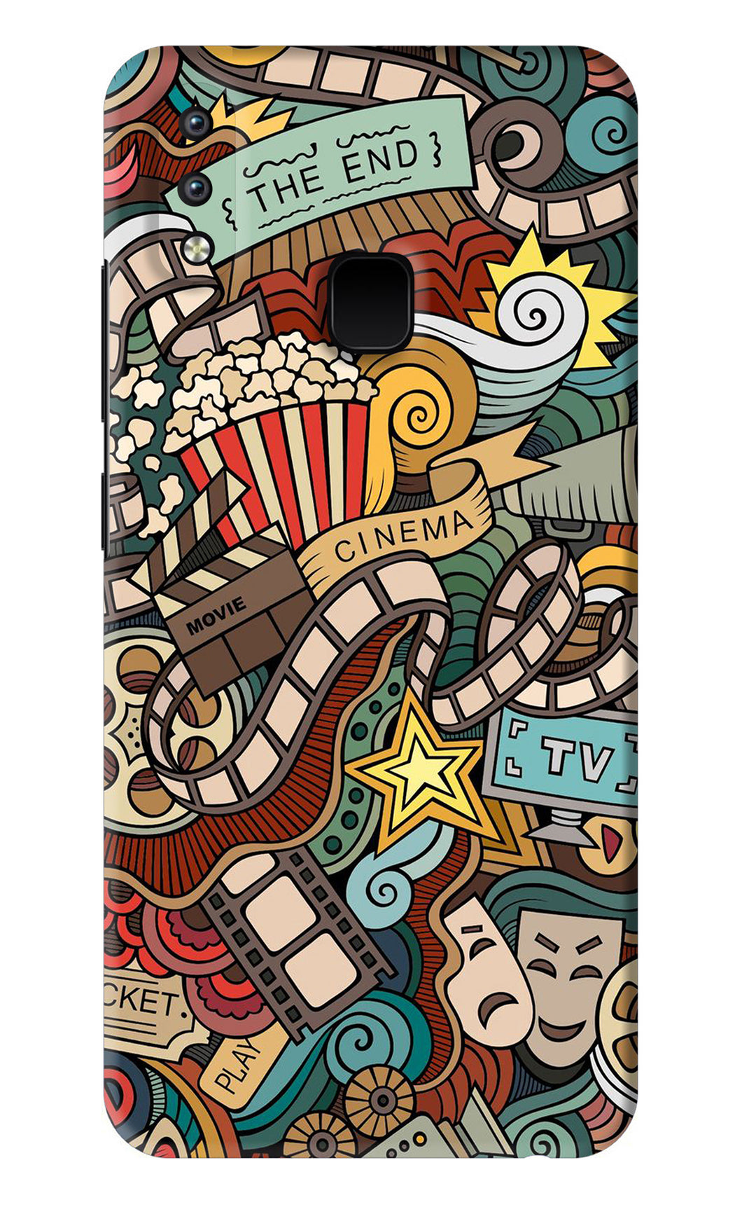 Cinema Abstract Vivo Y95 Back Skin Wrap