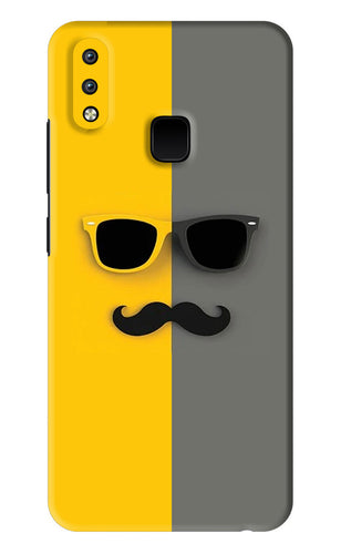 Sunglasses with Mustache Vivo Y95 Back Skin Wrap