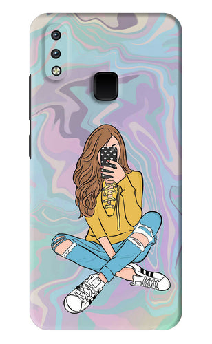 Selfie Girl Vivo Y95 Back Skin Wrap