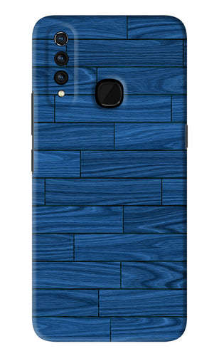 Blue Wooden Texture Vivo Z1 Pro Back Skin Wrap