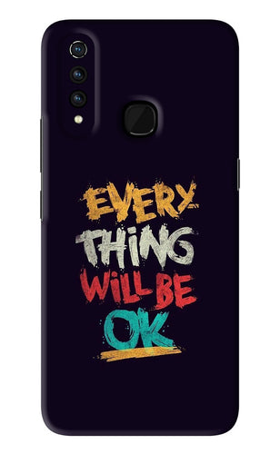 Everything Will Be Ok Vivo Z1 Pro Back Skin Wrap