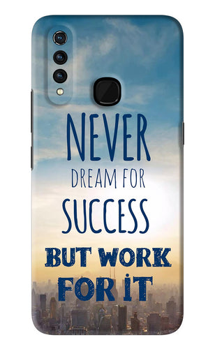 Never Dream For Success But Work For It Vivo Z1 Pro Back Skin Wrap