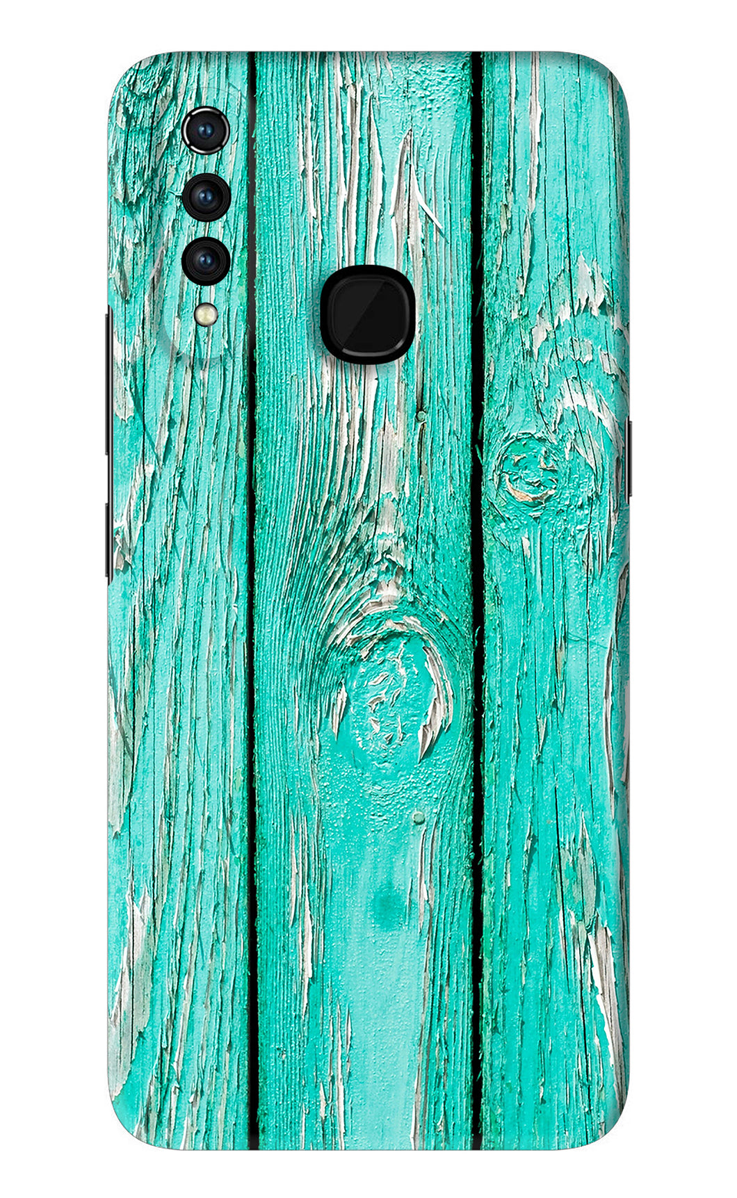 Blue Wood Vivo Z1 Pro Back Skin Wrap