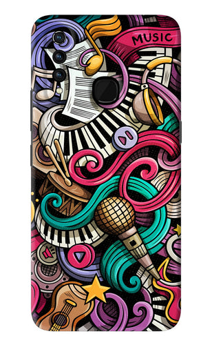 Music Abstract Vivo Z1 Pro Back Skin Wrap