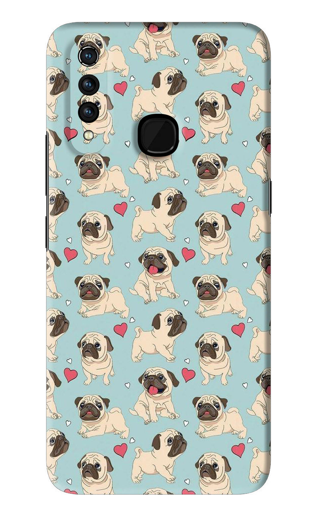 Pug Dog Vivo Z1 Pro Back Skin Wrap