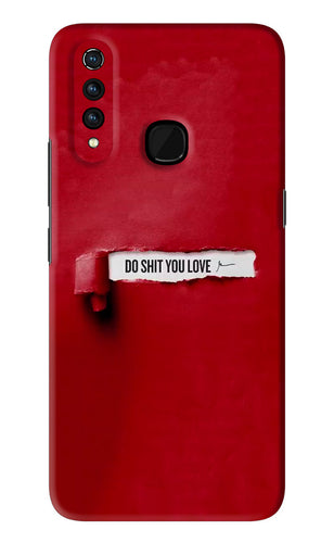 Do Shit You Love Vivo Z1 Pro Back Skin Wrap