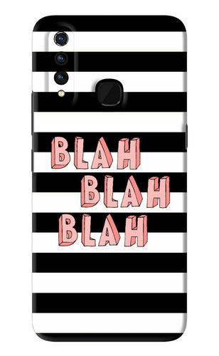 Blah Blah Blah Vivo Z1 Pro Back Skin Wrap