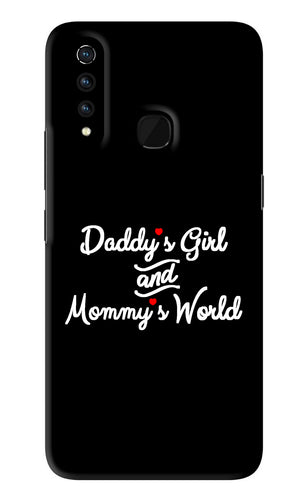 Daddy's Girl and Mommy's World Vivo Z1 Pro Back Skin Wrap