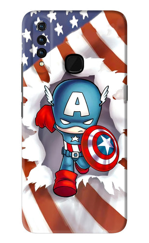 Captain America Vivo Z1 Pro Back Skin Wrap
