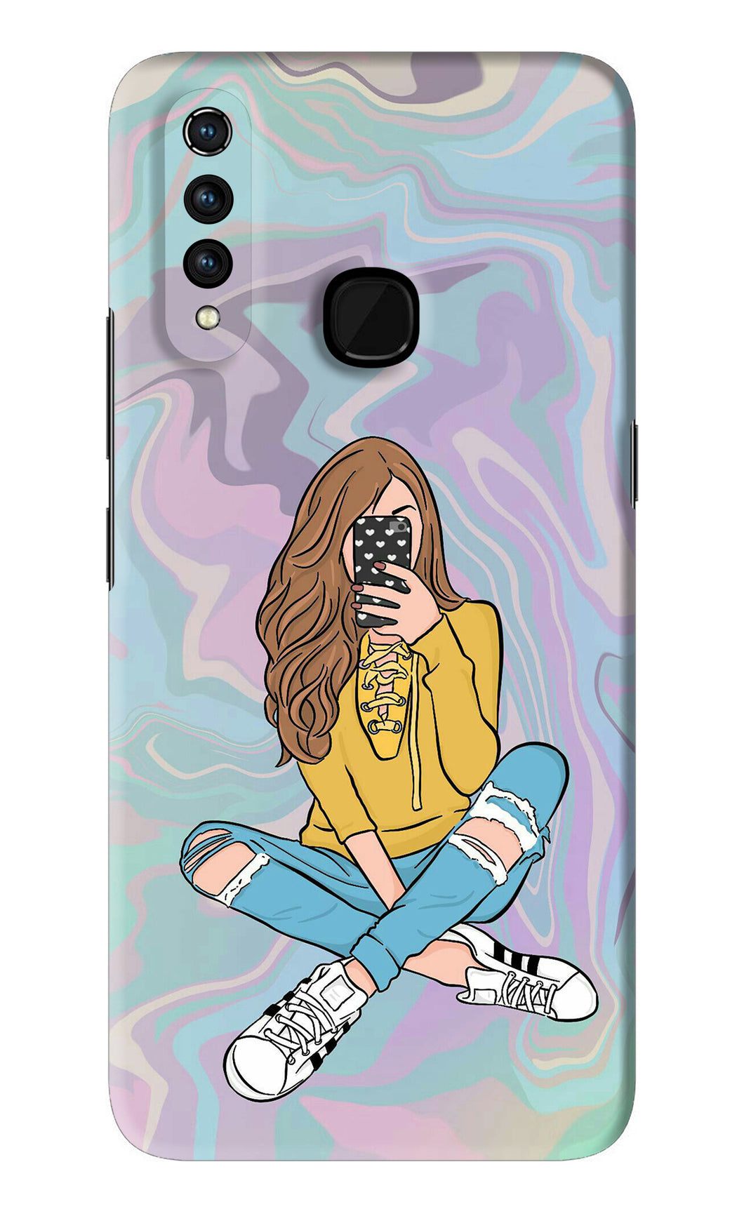 Selfie Girl Vivo Z1 Pro Back Skin Wrap