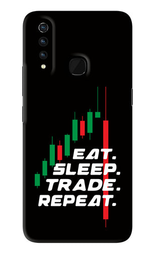 Eat Sleep Trade Repeat Vivo Z1 Pro Back Skin Wrap