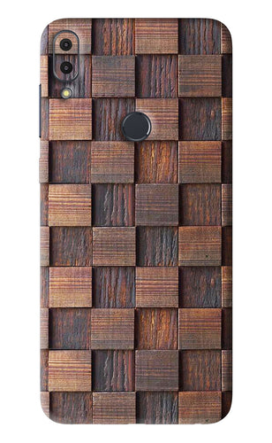 Wooden Cube Design Asus Zenfone Max Pro M1 Back Skin Wrap