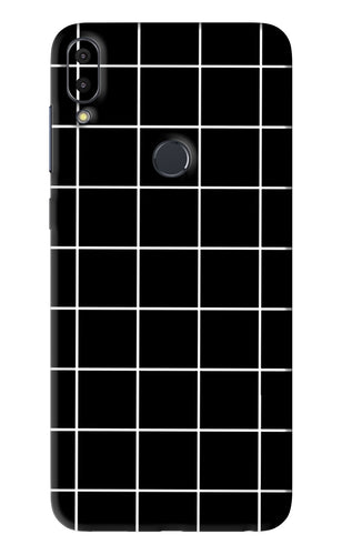 White Grid Asus Zenfone Max Pro M1 Back Skin Wrap
