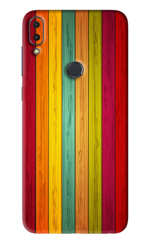 Multicolor Wooden Asus Zenfone Max Pro M1 Back Skin Wrap