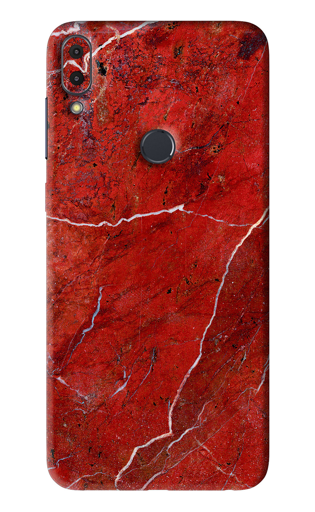 Red Marble Design Asus Zenfone Max Pro M1 Back Skin Wrap