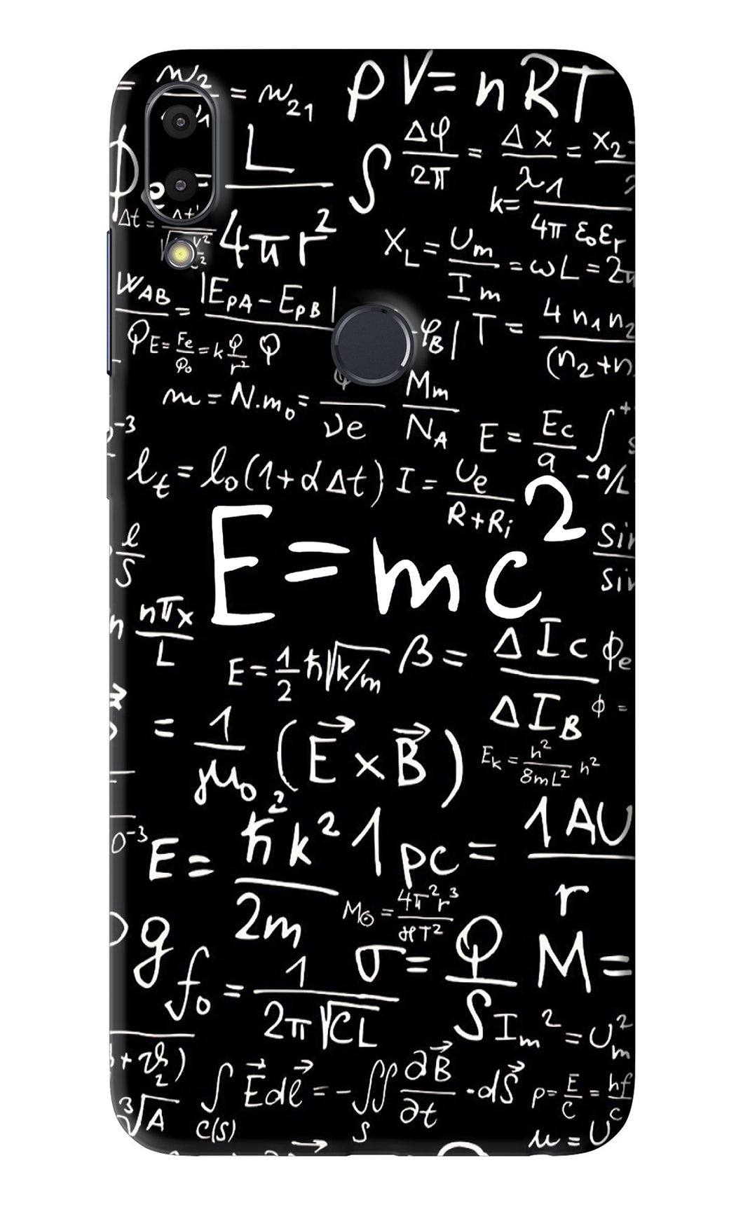 Physics Albert Einstein Formula Asus Zenfone Max Pro M1 Back Skin Wrap