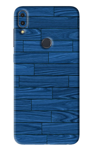 Blue Wooden Texture Asus Zenfone Max Pro M1 Back Skin Wrap