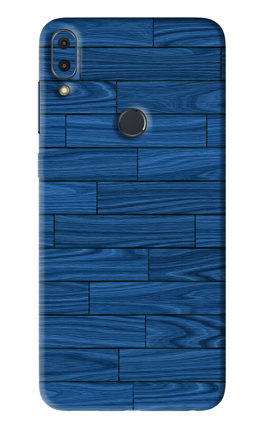 Blue Wooden Texture Asus Zenfone Max Pro M1 Back Skin Wrap