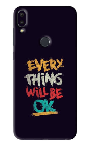 Everything Will Be Ok Asus Zenfone Max Pro M1 Back Skin Wrap