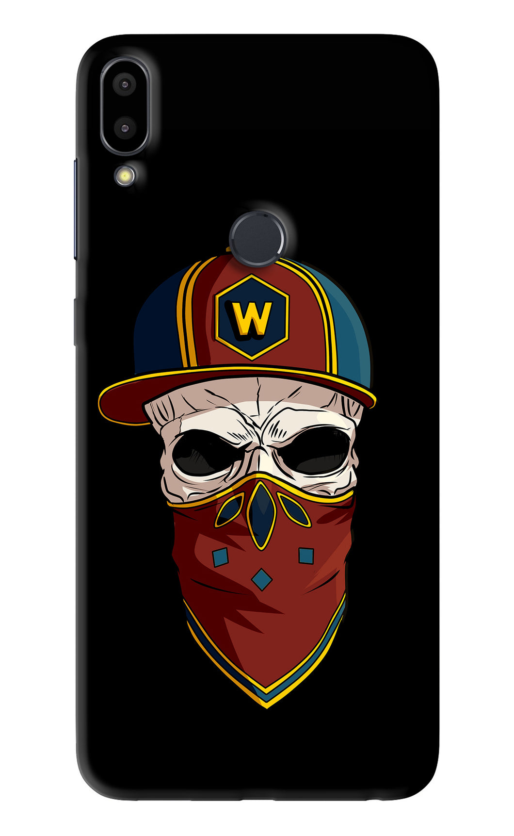 Skull Asus Zenfone Max Pro M1 Back Skin Wrap