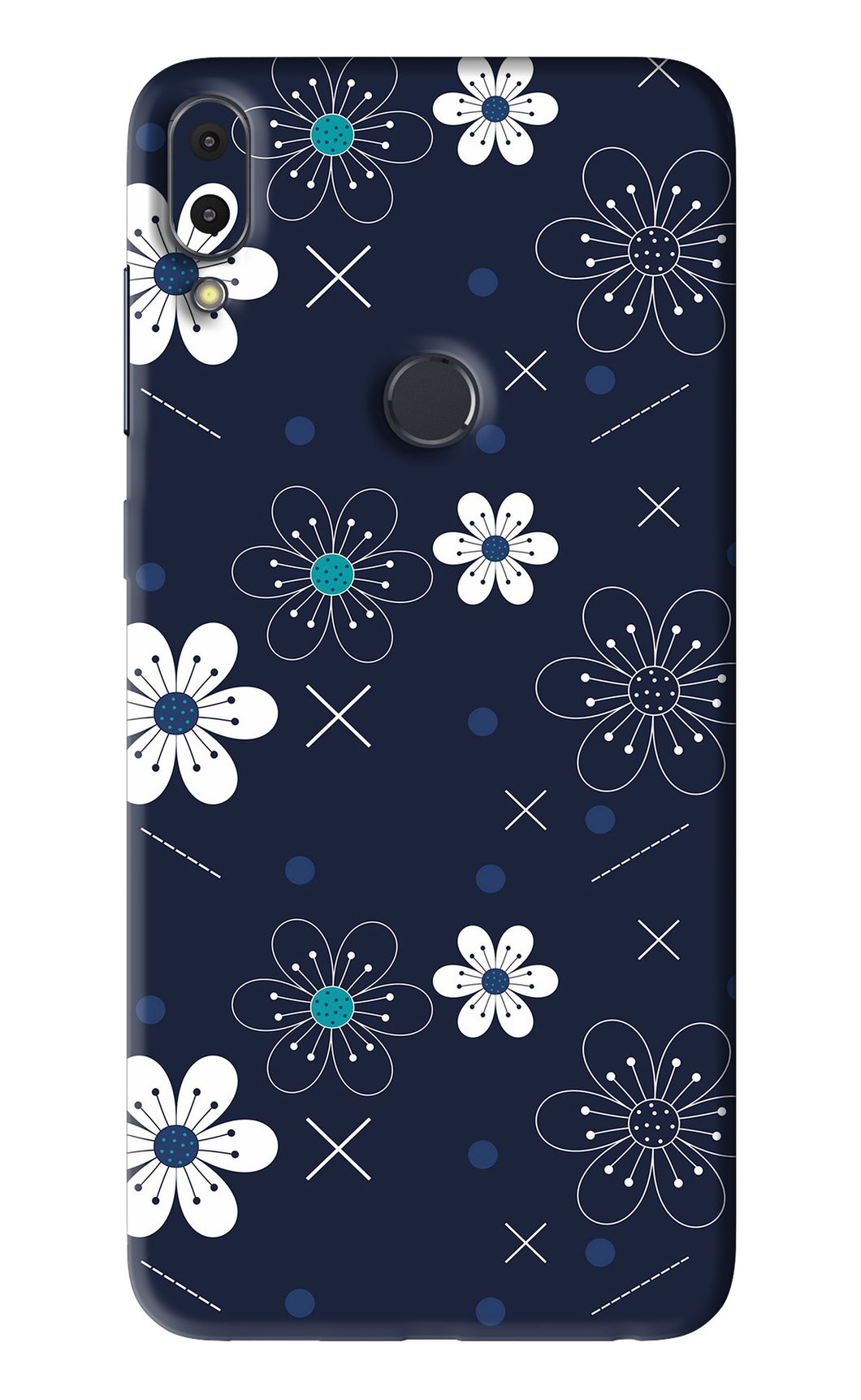 Flowers 4 Asus Zenfone Max Pro M1 Back Skin Wrap