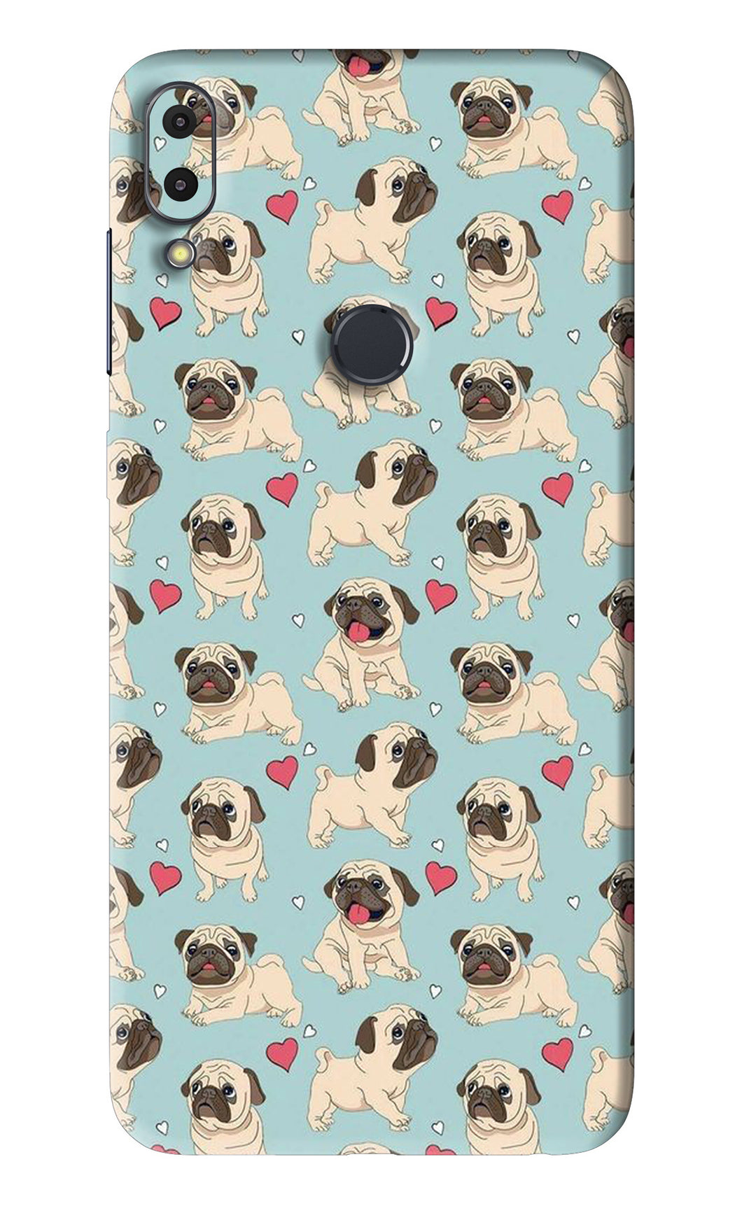 Pug Dog Asus Zenfone Max Pro M1 Back Skin Wrap