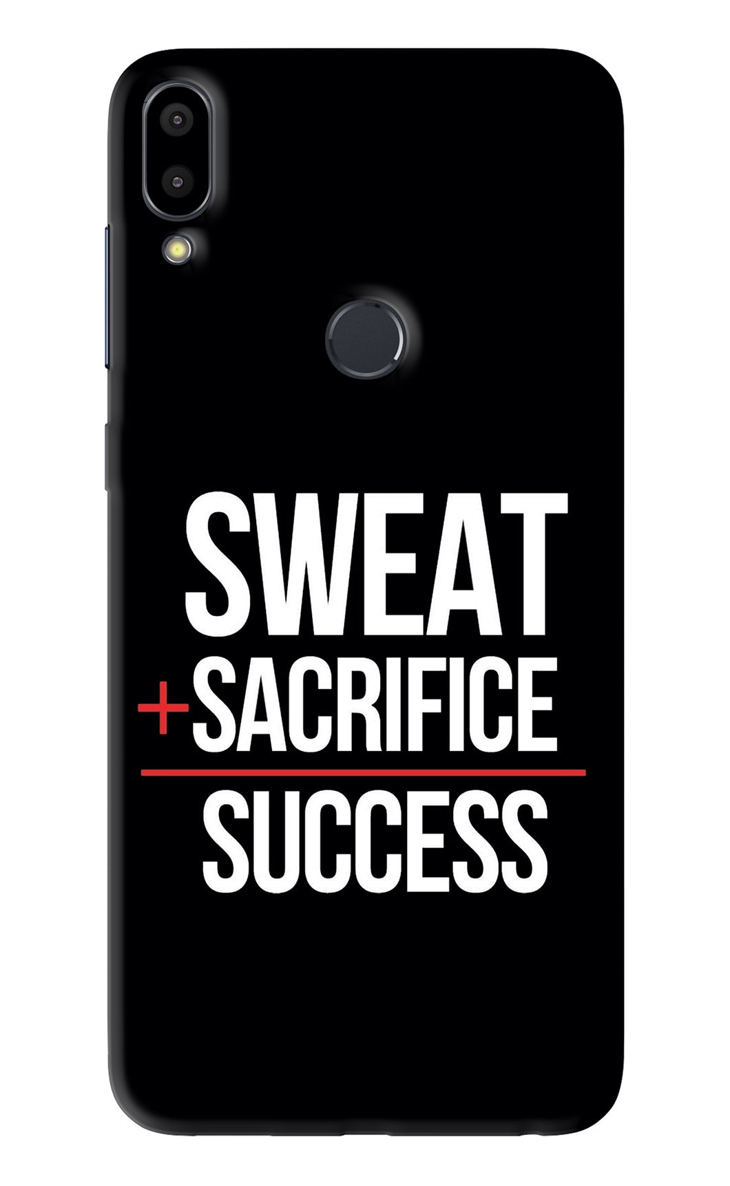 Sweat Sacrifice Success Asus Zenfone Max Pro M1 Back Skin Wrap
