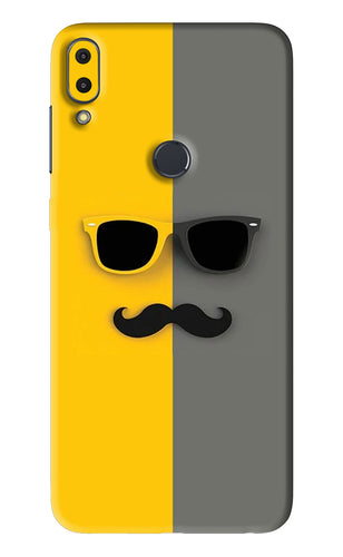 Sunglasses with Mustache Asus Zenfone Max Pro M1 Back Skin Wrap