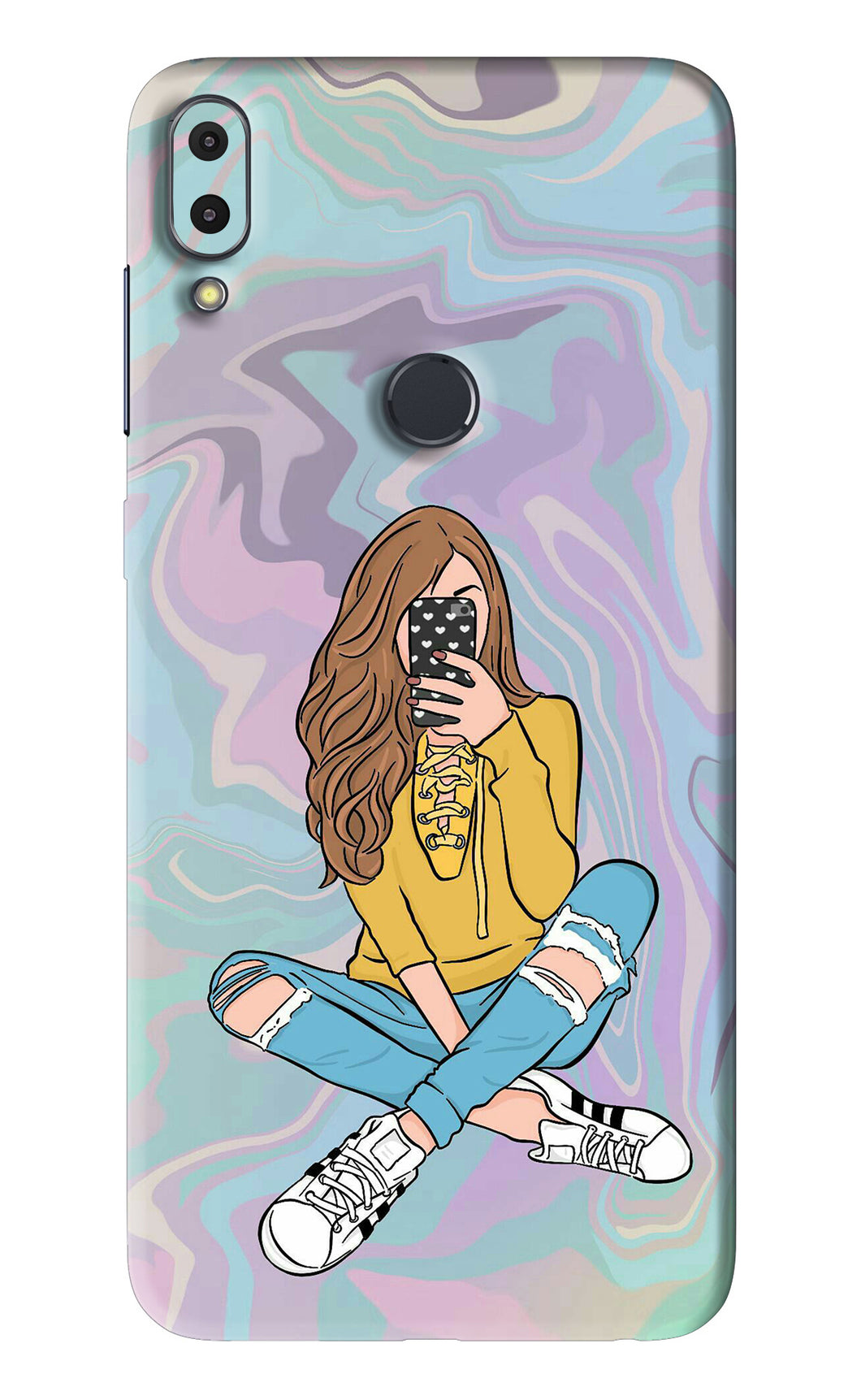Selfie Girl Asus Zenfone Max Pro M1 Back Skin Wrap