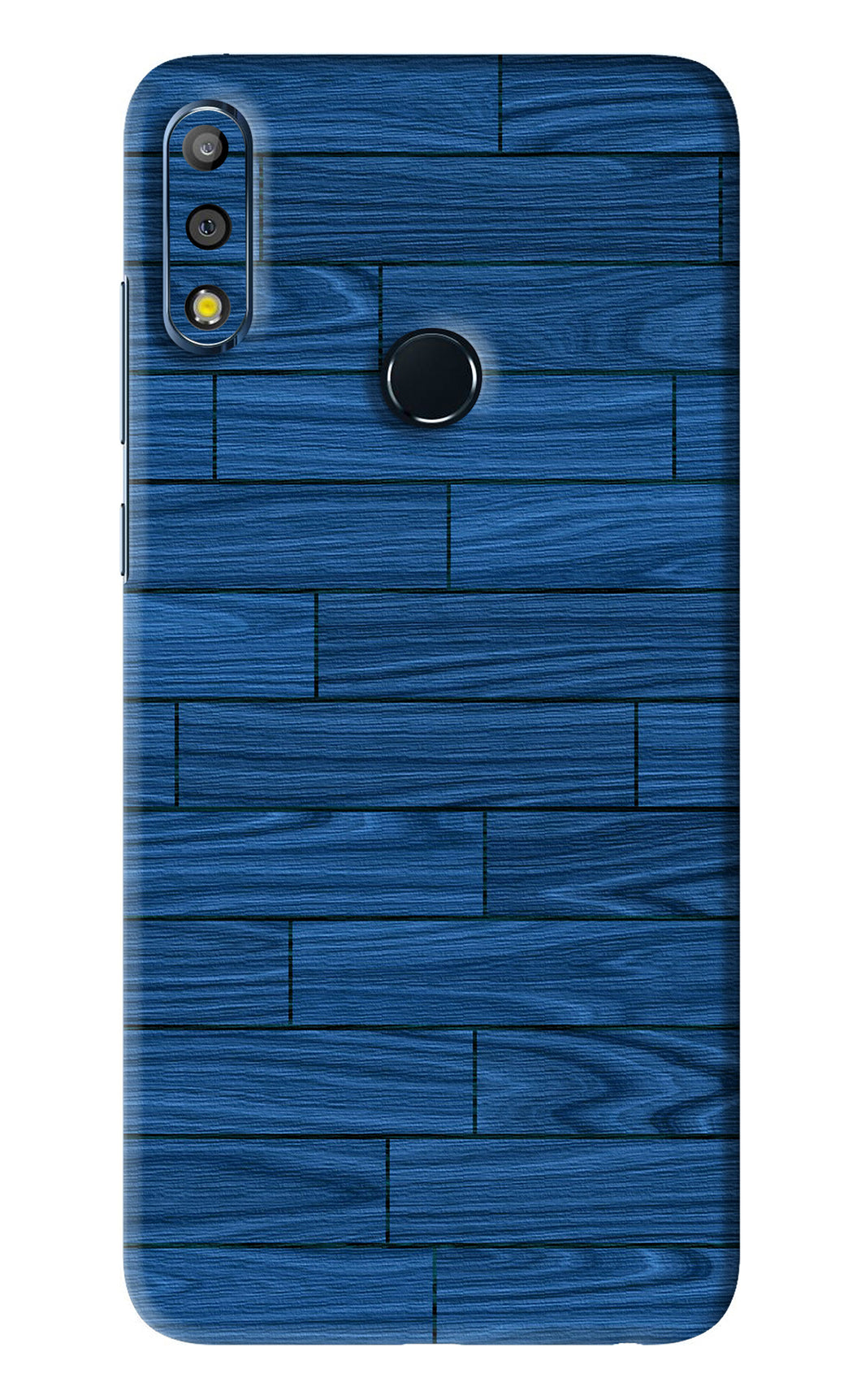 Blue Wooden Texture Asus Zenfone Max Pro M2 Back Skin Wrap