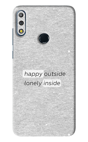 Happy Outside Lonely Inside Asus Zenfone Max Pro M2 Back Skin Wrap