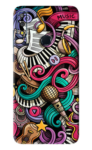 Music Abstract Asus Zenfone Max Pro M2 Back Skin Wrap
