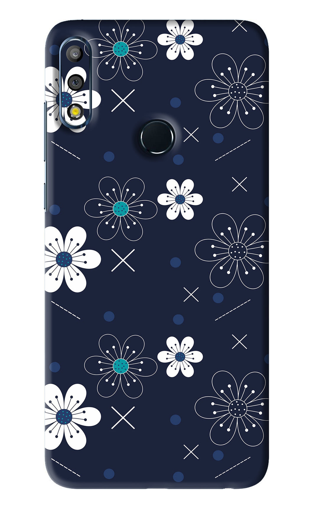 Flowers 4 Asus Zenfone Max Pro M2 Back Skin Wrap
