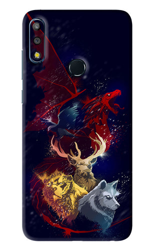 Game Of Thrones Asus Zenfone Max Pro M2 Back Skin Wrap