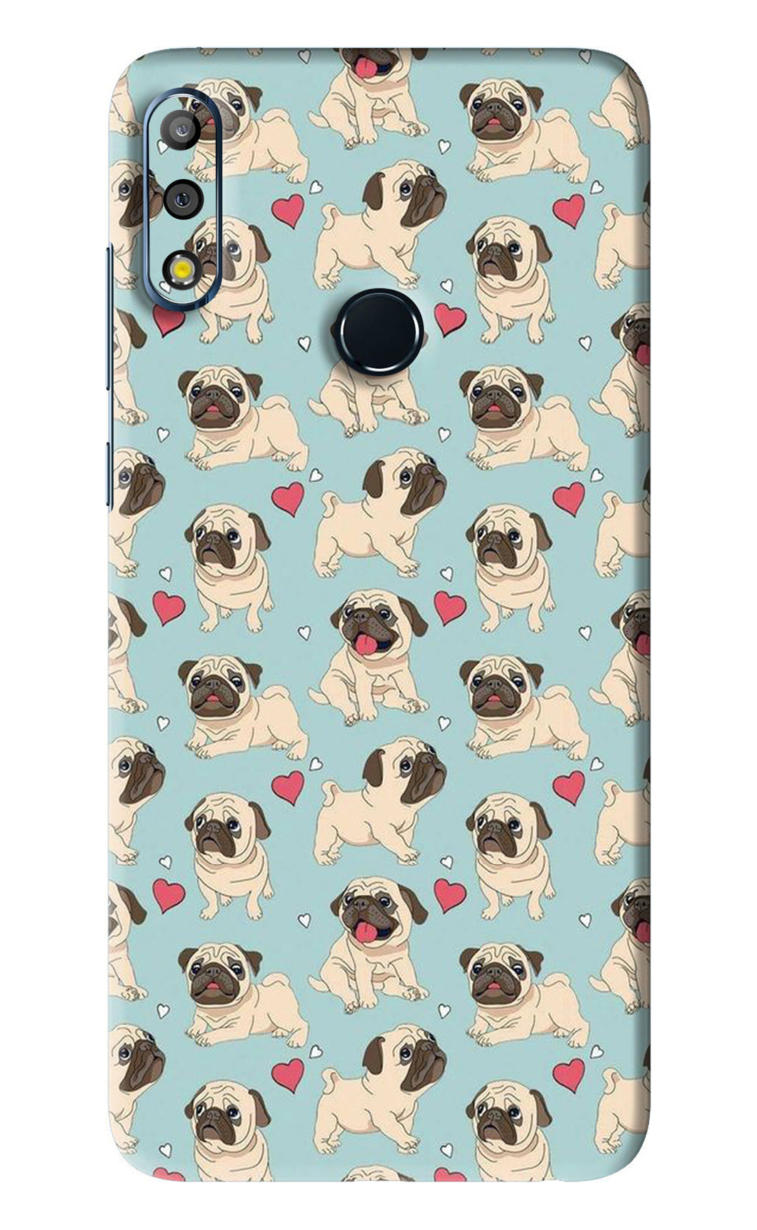 Pug Dog Asus Zenfone Max Pro M2 Back Skin Wrap