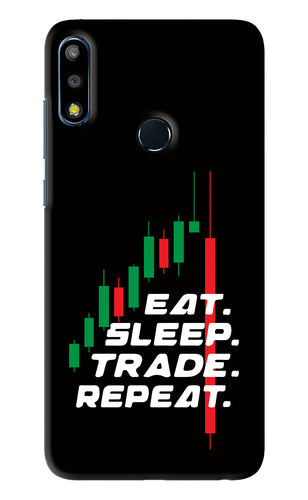 Eat Sleep Trade Repeat Asus Zenfone Max Pro M2 Back Skin Wrap