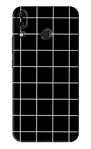 White Grid Asus Zenfone 5Z Back Skin Wrap